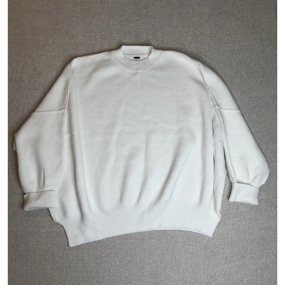 Free People Womens Sweater Size Medium White - Picture 1 of 4